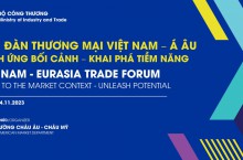 Mời tham dự Diễn đàn hợp tác thương mại với các đối tác khu vực Á - Âu 2023