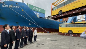 Thaco exports Vietnamese branded buses to Philippines