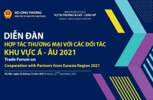 Sắp tổ chức Diễn đàn thương mại với các đối tác khu vực Á – Âu năm 2022